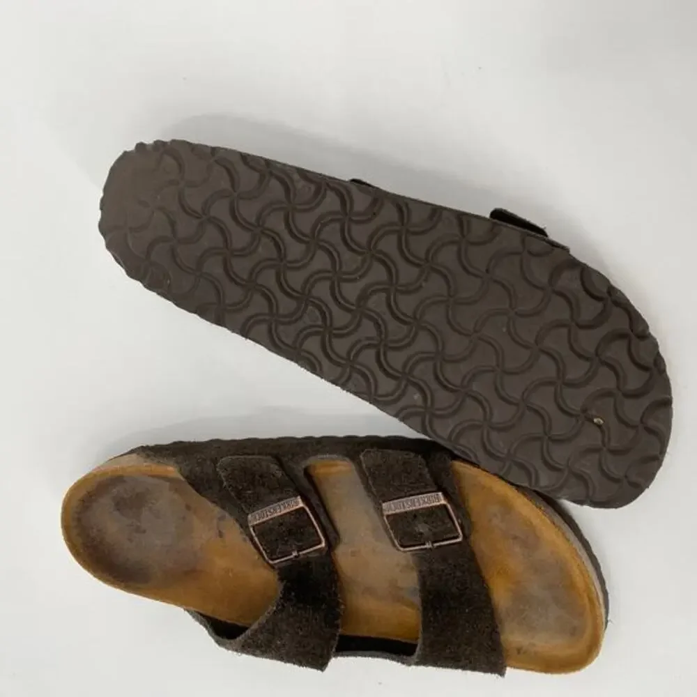 Birkenstock 43 brown suede arizona‎ mens sandals - Picture 5 of 8